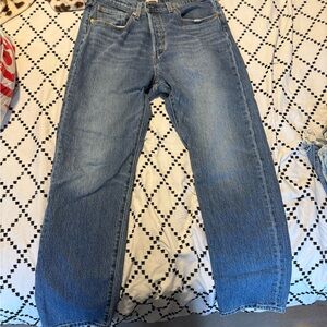 Levi's Straight Leg Blue Denim Jeans